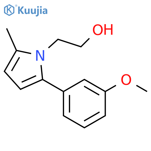 1H-Pyrrole-1-ethanol, 2-(3-methoxyphenyl)-5-methyl- structure