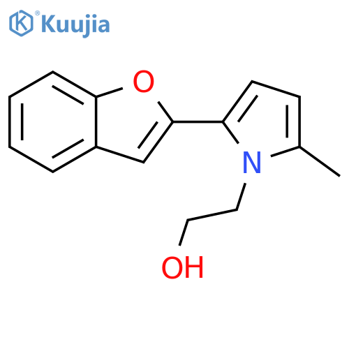 1H-Pyrrole-1-ethanol, 2-(2-benzofuranyl)-5-methyl- structure
