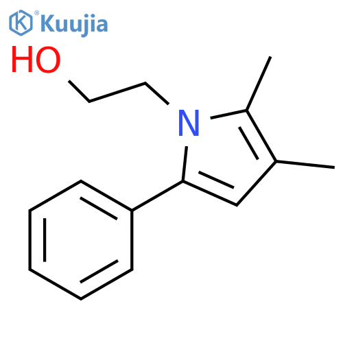 1H-Pyrrole-1-ethanol, 2,3-dimethyl-5-phenyl- structure