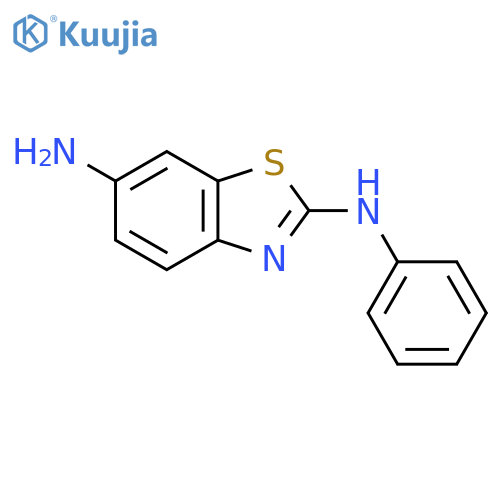 2,6-Benzothiazolediamine, N2-phenyl- structure