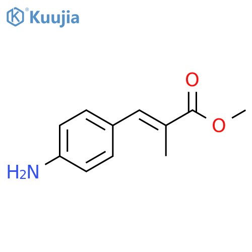2-Propenoic acid, 3-(4-aminophenyl)-2-methyl-, methyl ester, (2E)- structure