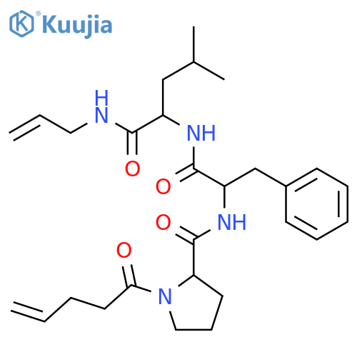 L-Leucinamide,1-(1-oxo-4-pentenyl)-L-prolyl-L-phenylalanyl-N-2-propenyl- structure