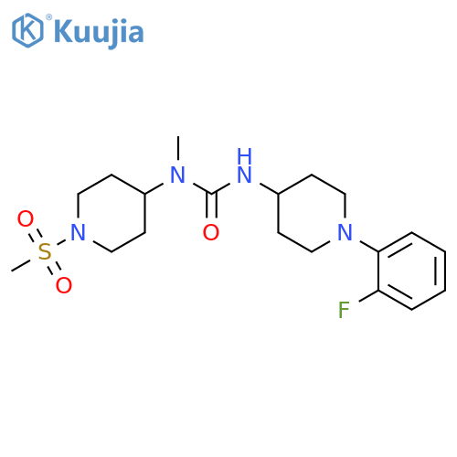 4-Piperidinamine,N-[[[1-(2-fluorophenyl)-4-piperidinyl]amino]carbonyl]-N-methyl-1-(methylsulfonyl)- structure