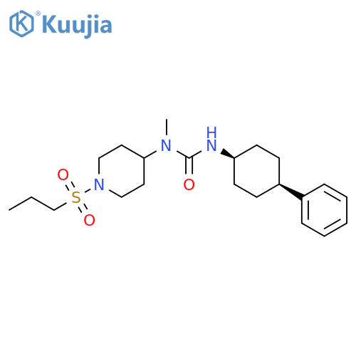 4-Piperidinamine,N-methyl-N-[[(cis-4-phenylcyclohexyl)amino]carbonyl]-1-(propylsulfonyl)- structure