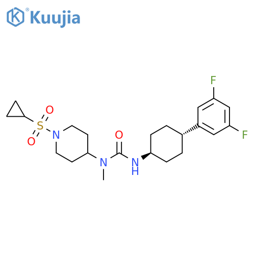 4-Piperidinamine,1-(cyclopropylsulfonyl)-N-[[[trans-4-(3,5-difluorophenyl)cyclohexyl]amino]carbonyl]-N-methyl- structure