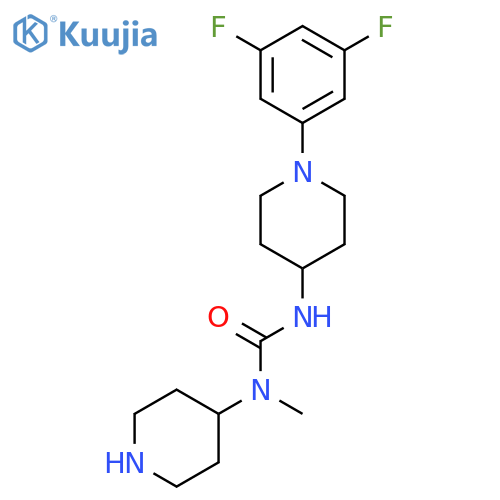 Urea, N'-[1-(3,5-difluorophenyl)-4-piperidinyl]-N-methyl-N-4-piperidinyl- structure