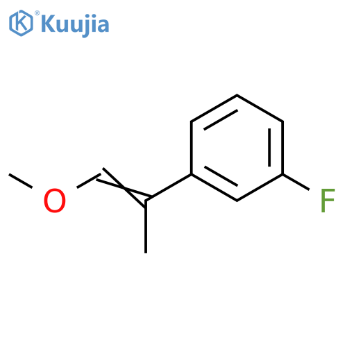 Benzene, 1-fluoro-3-(2-methoxy-1-methylethenyl)- structure