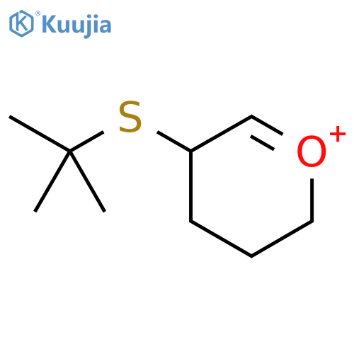 Pyrylium, 5-[(1,1-dimethylethyl)thio]-2,3,4,5-tetrahydro- structure