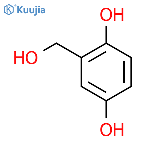 2-(hydroxymethyl)benzene-1,4-diol structure