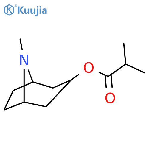 Propanoic acid,2-methyl-, (3-endo)-8-methyl-8-azabicyclo[3.2.1]oct-3-yl ester structure
