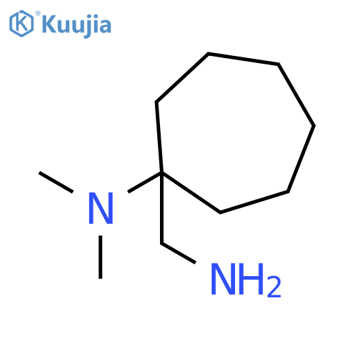 1-(Aminomethyl)-N,N-dimethylcycloheptanamine structure