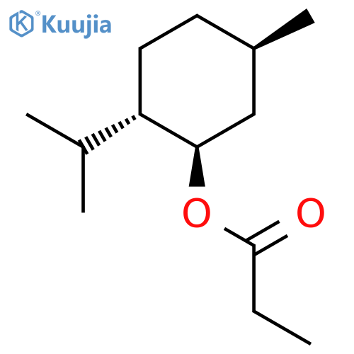 Cyclohexanol,5-methyl-2-(1-methylethyl)-, 1-propanoate, (1R,2S,5R)- structure