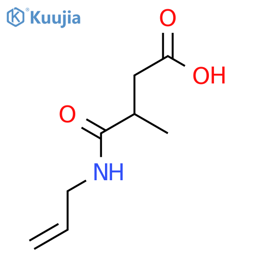 Butanoic acid, 3-methyl-4-oxo-4-(2-propenylamino)-, (3S)- structure