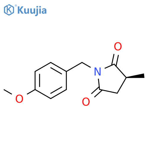 2,5-Pyrrolidinedione, 1-[(4-methoxyphenyl)methyl]-3-methyl-, (3S)- structure