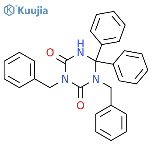 1,3,5-Triazine-2,4(1H,3H)-dione,dihydro-6,6-diphenyl-1,3-bis(phenylmethyl)- structure