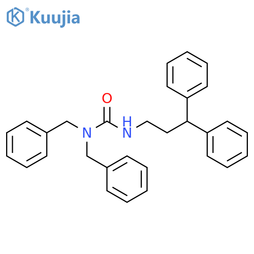 Urea, N'-(3,3-diphenylpropyl)-N,N-bis(phenylmethyl)- structure