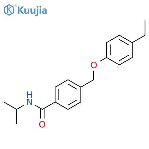 4-[(4-ethylphenoxy)methyl]-N-(propan-2-yl)benzamide structure