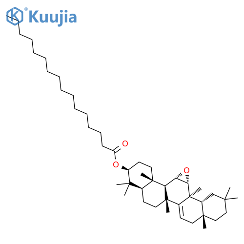 11α,12α-Oxidotaraxerol palmitate structure