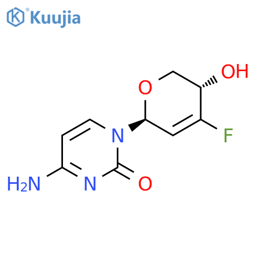 2(1H)-Pyrimidinone,4-amino-1-[(2S,5S)-4-fluoro-5,6-dihydro-5-hydroxy-2H-pyran-2-yl]- structure