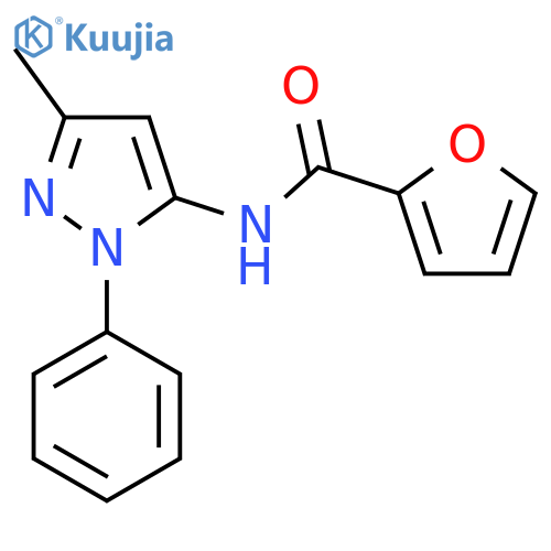 N-(3-methyl-1-phenyl-1H-pyrazol-5-yl)furan-2-carboxamide structure