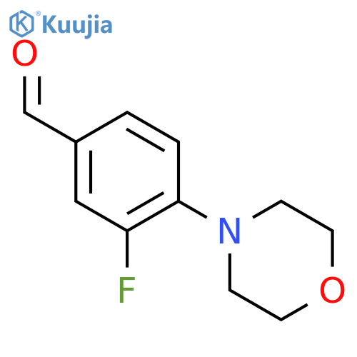 3-fluoro-4-(morpholin-4-yl)benzaldehyde structure
