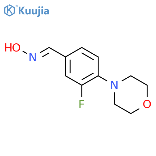 Benzaldehyde, 3-fluoro-4-(4-morpholinyl)-, oxime structure