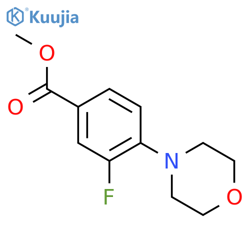 Methyl 3-fluoro-4-morpholinobenzoate structure