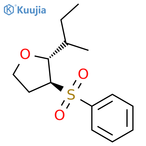 Furan, tetrahydro-2-(1-methylpropyl)-3-(phenylsulfonyl)-, (2R,3S)-rel- structure
