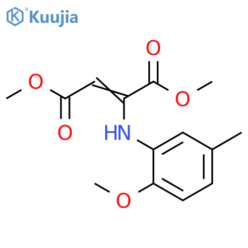 2-Butenedioic acid, 2-[(2-methoxy-5-methylphenyl)amino]-, dimethylester structure