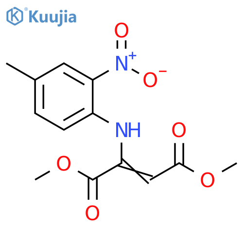 2-Butenedioic acid, 2-[(4-methyl-2-nitrophenyl)amino]-, dimethyl ester structure