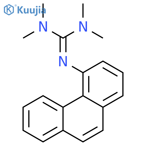 Guanidine, N,N,N',N'-tetramethyl-N''-4-phenanthrenyl- structure