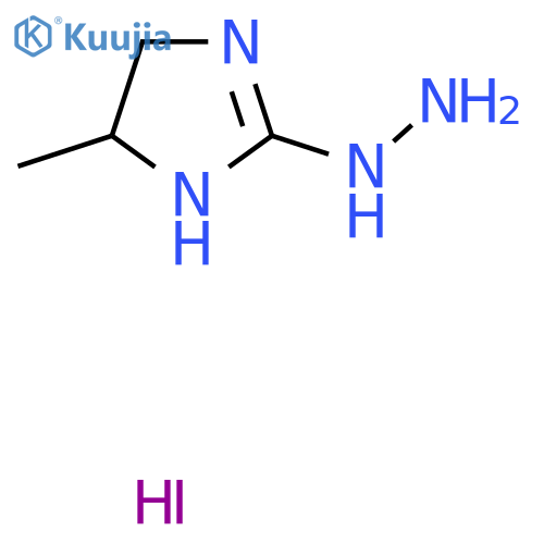 2-Hydrazino-5-methyl-4,5-dihydro-1H-imidazole hydroiodide structure