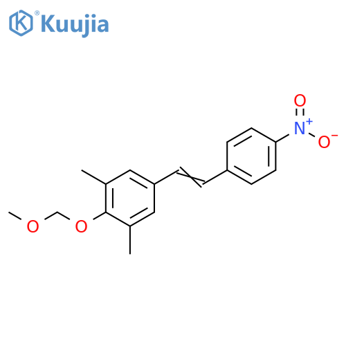 Benzene, 2-(methoxymethoxy)-1,3-dimethyl-5-[2-(4-nitrophenyl)ethenyl]- structure