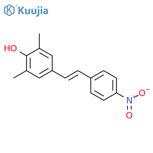 Phenol, 2,6-dimethyl-4-[2-(4-nitrophenyl)ethenyl]- structure