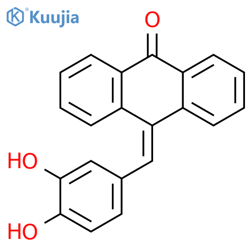 9(10H)-Anthracenone, 10-[(3,4-dihydroxyphenyl)methylene]- structure