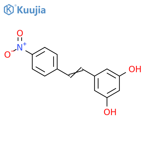 1,3-Benzenediol, 5-[2-(4-nitrophenyl)ethenyl]- structure