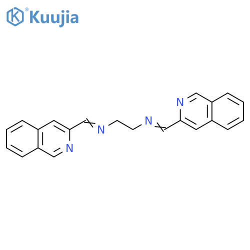 1,2-Ethanediamine, N,N'-bis(3-isoquinolinylmethylene)- structure