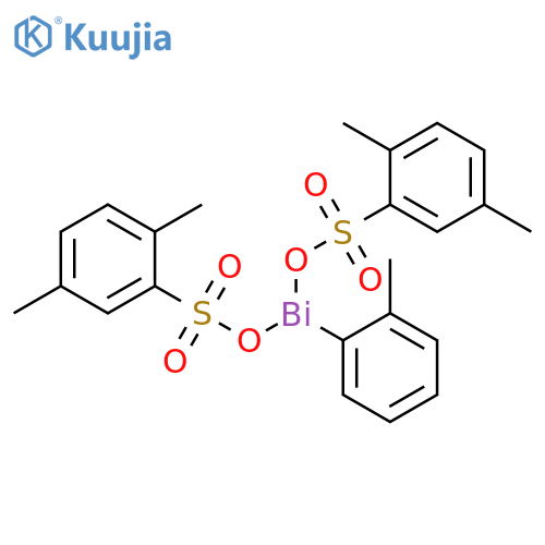 BISMUTHINE, BIS[[(2,5-DIMETHYLPHENYL)SULFONYL]OXY](2-METHYLPHENYL)- structure