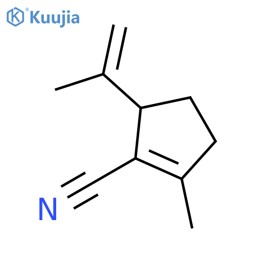 1-Cyclopentene-1-carbonitrile, 2-methyl-5-(1-methylethenyl)- structure