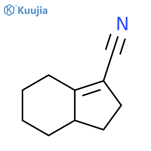 1H-Indene-3-carbonitrile, 2,4,5,6,7,7a-hexahydro- structure