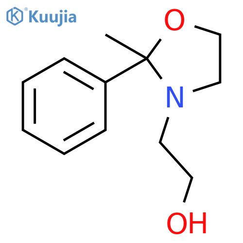 3-Oxazolidineethanol, 2-methyl-2-phenyl- structure