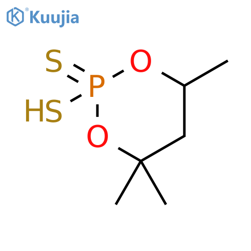1,3,2-Dioxaphosphorinane, 2-mercapto-4,4,6-trimethyl-, 2-sulfide structure