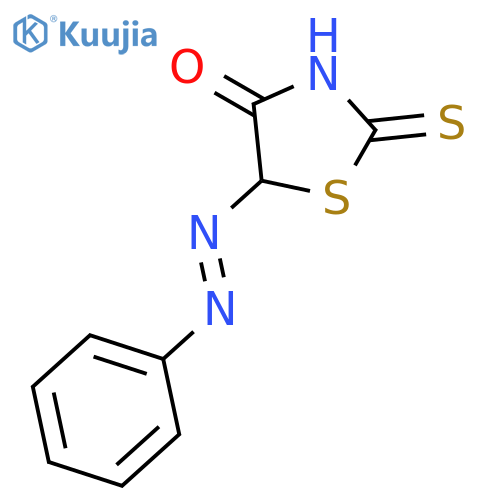 4-THIAZOLIDINONE, 5-(PHENYLAZO)-2-THIOXO- structure