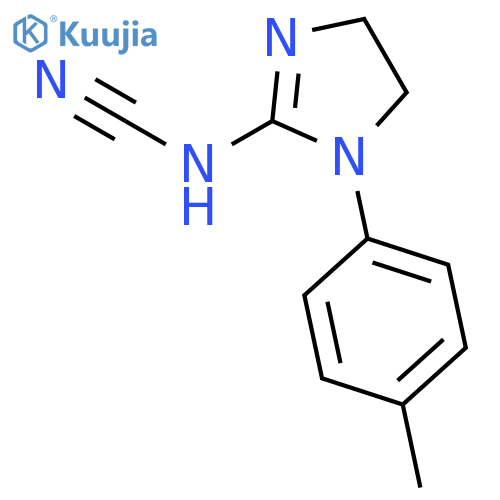 Cyanamide, [4,5-dihydro-1-(4-methylphenyl)-1H-imidazol-2-yl]- structure