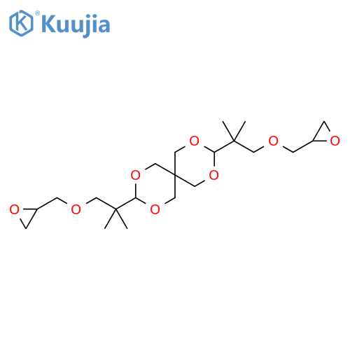 2,4,8,10-Tetraoxaspiro[5.5]undecane, 3,9-bis[1,1-dimethyl-2-(2-oxiranylmethoxy)ethyl]- structure