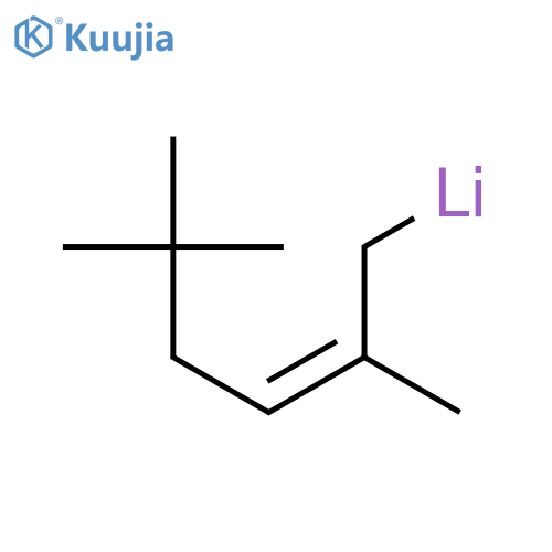 Lithium, (2,5,5-trimethyl-2-hexenyl)- structure
