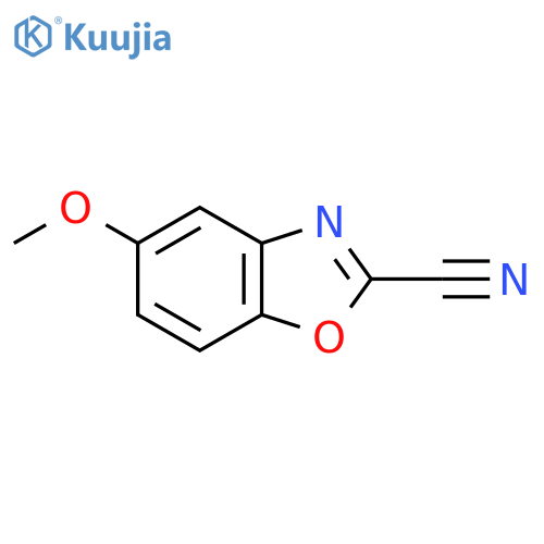 2-Benzoxazolecarbonitrile, 5-methoxy- structure