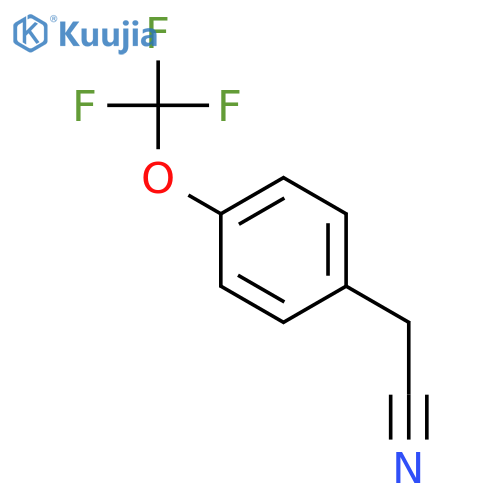 2-[4-(trifluoromethoxy)phenyl]acetonitrile structure