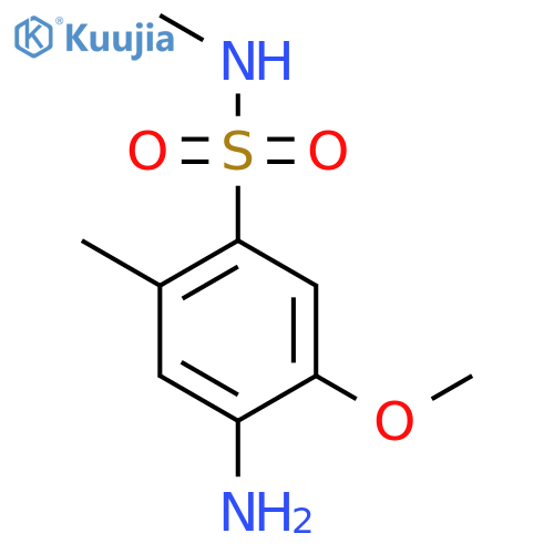 4-Amino-5-methoxy-2-methyl-n-methylbenzenesulfonamide structure