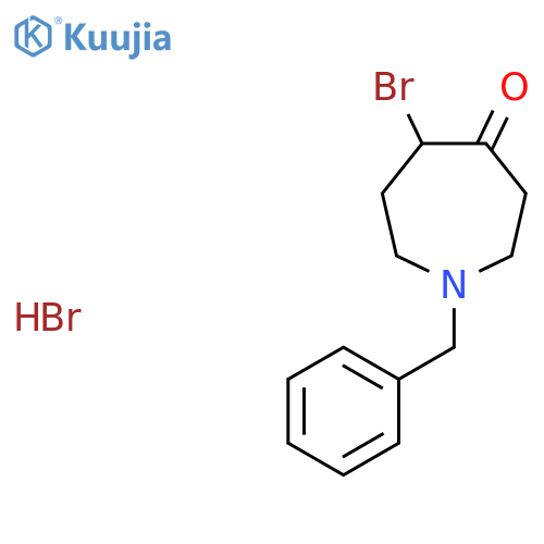 1-Benzyl-5-bromoazepan-4-one hydrobromide structure